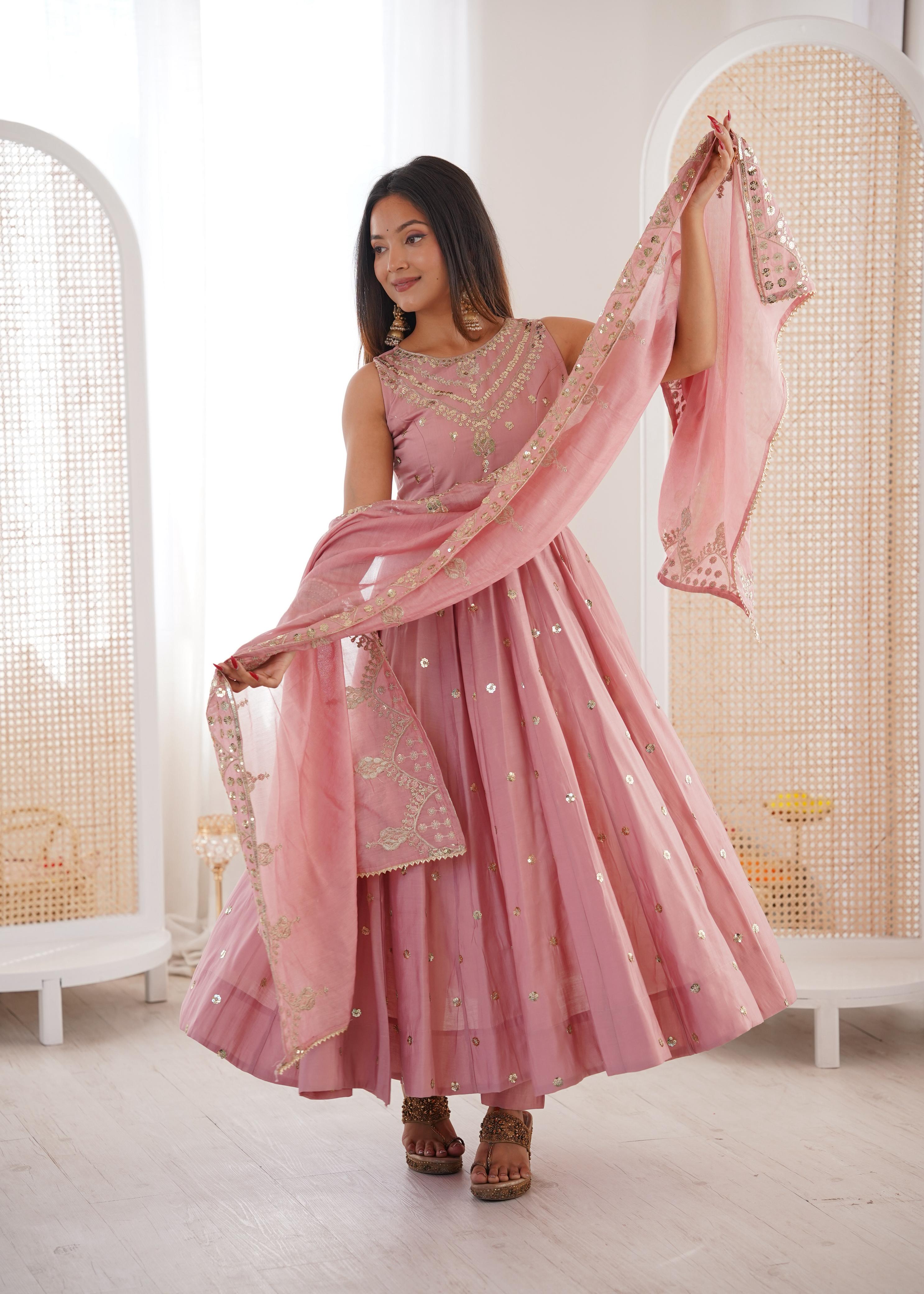 Leffy Premium Designer Anarkali Suit Set with Dupatta