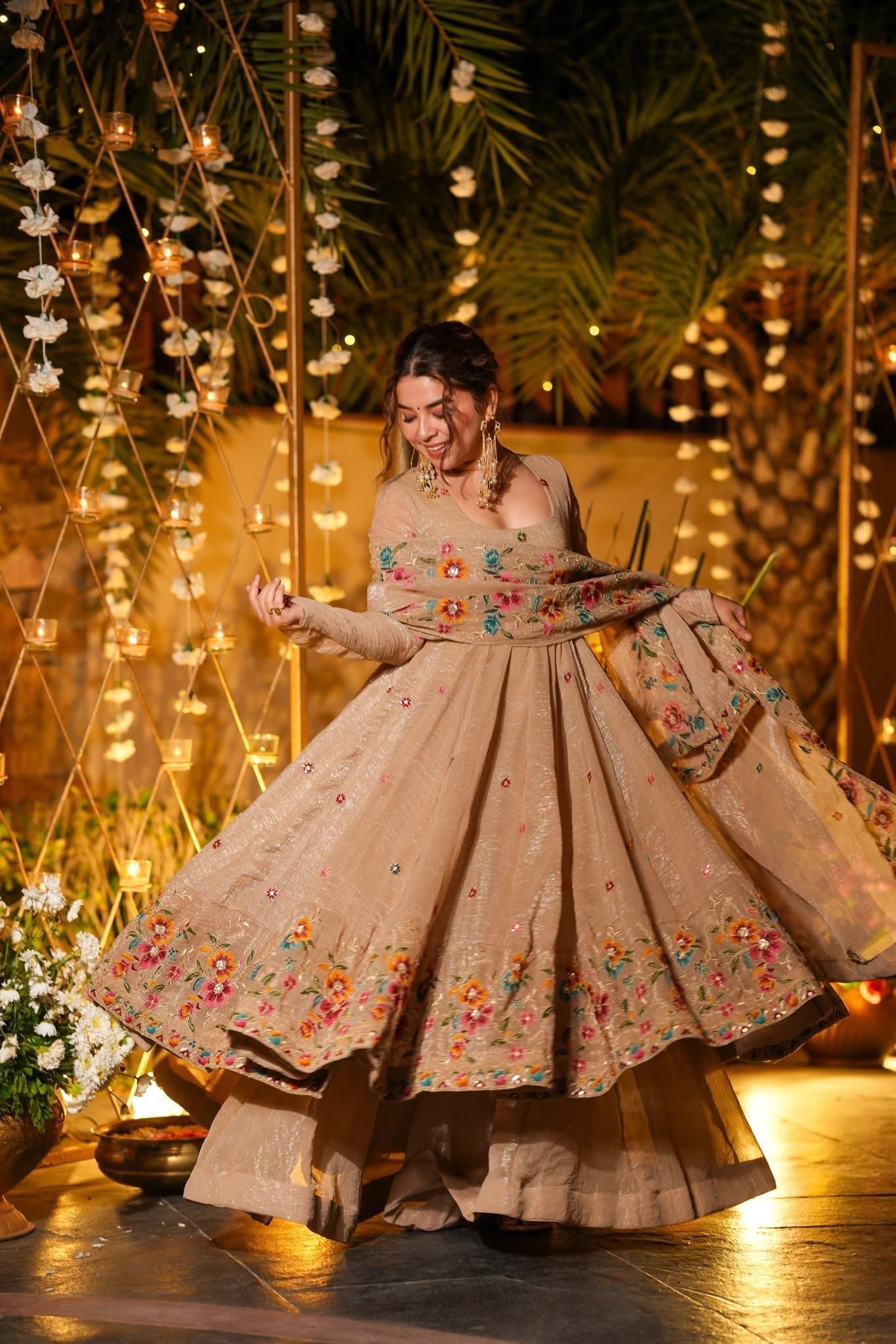 Look Top-sarara and Dupatta With Heavy Embroidery Work