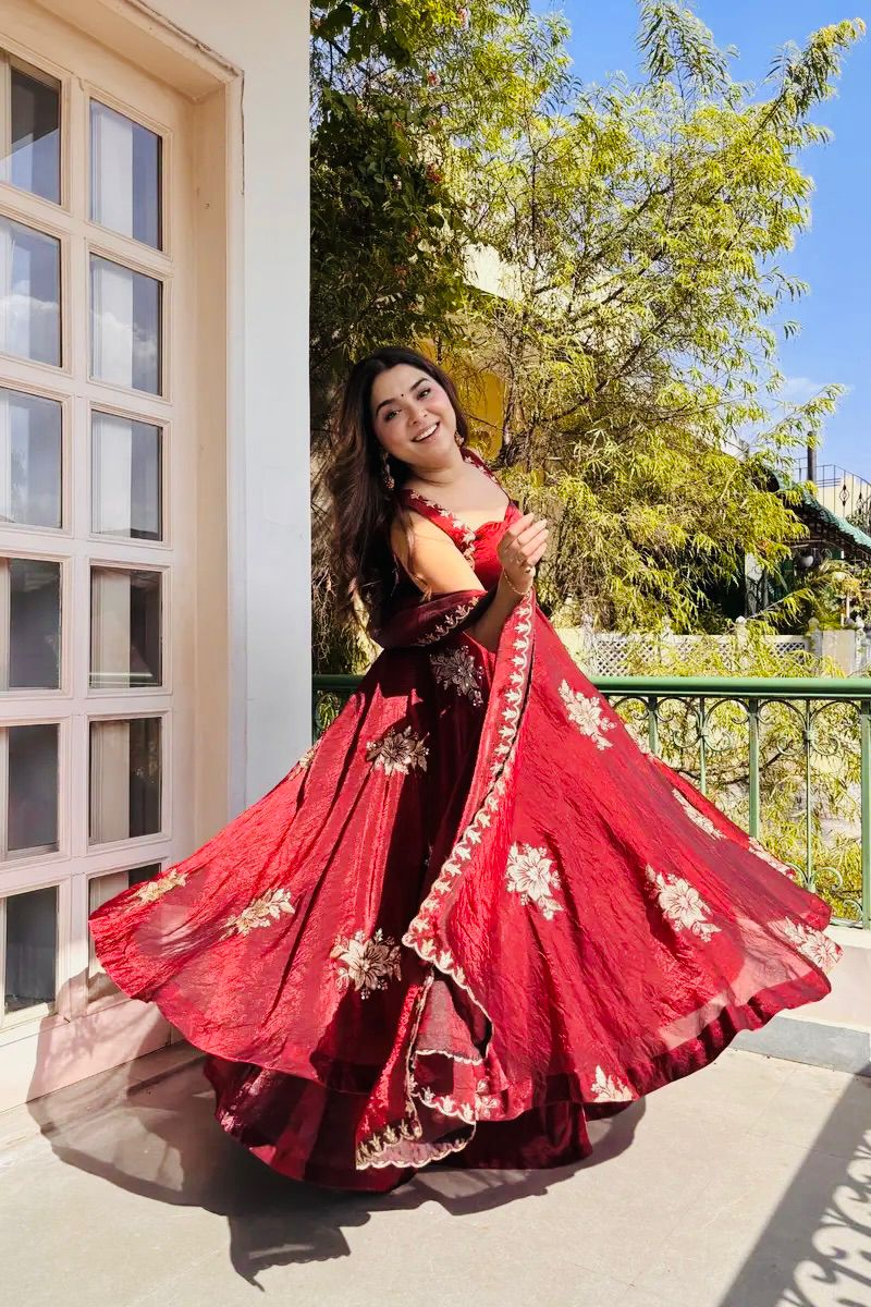 Pure Fendy 😍 Silk With Embroidery Sequence Work