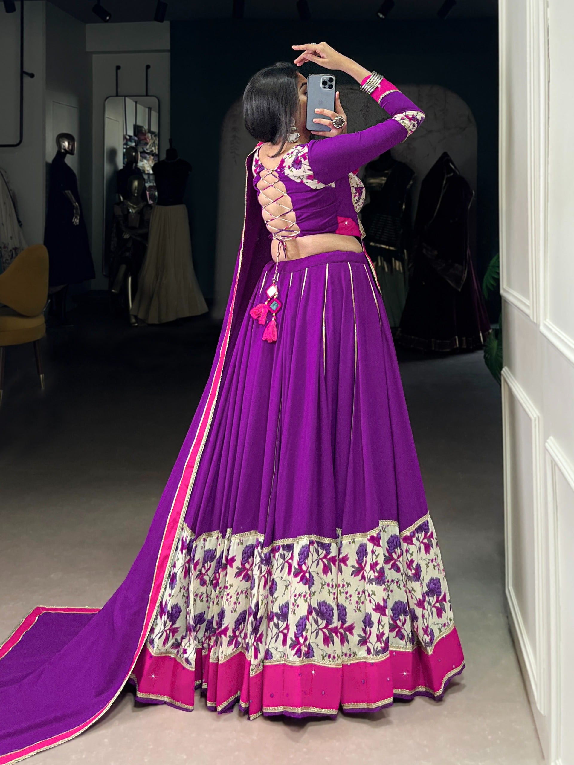 Purple Floral Lehenga Choli Is My Ode To The Season Of Navratri