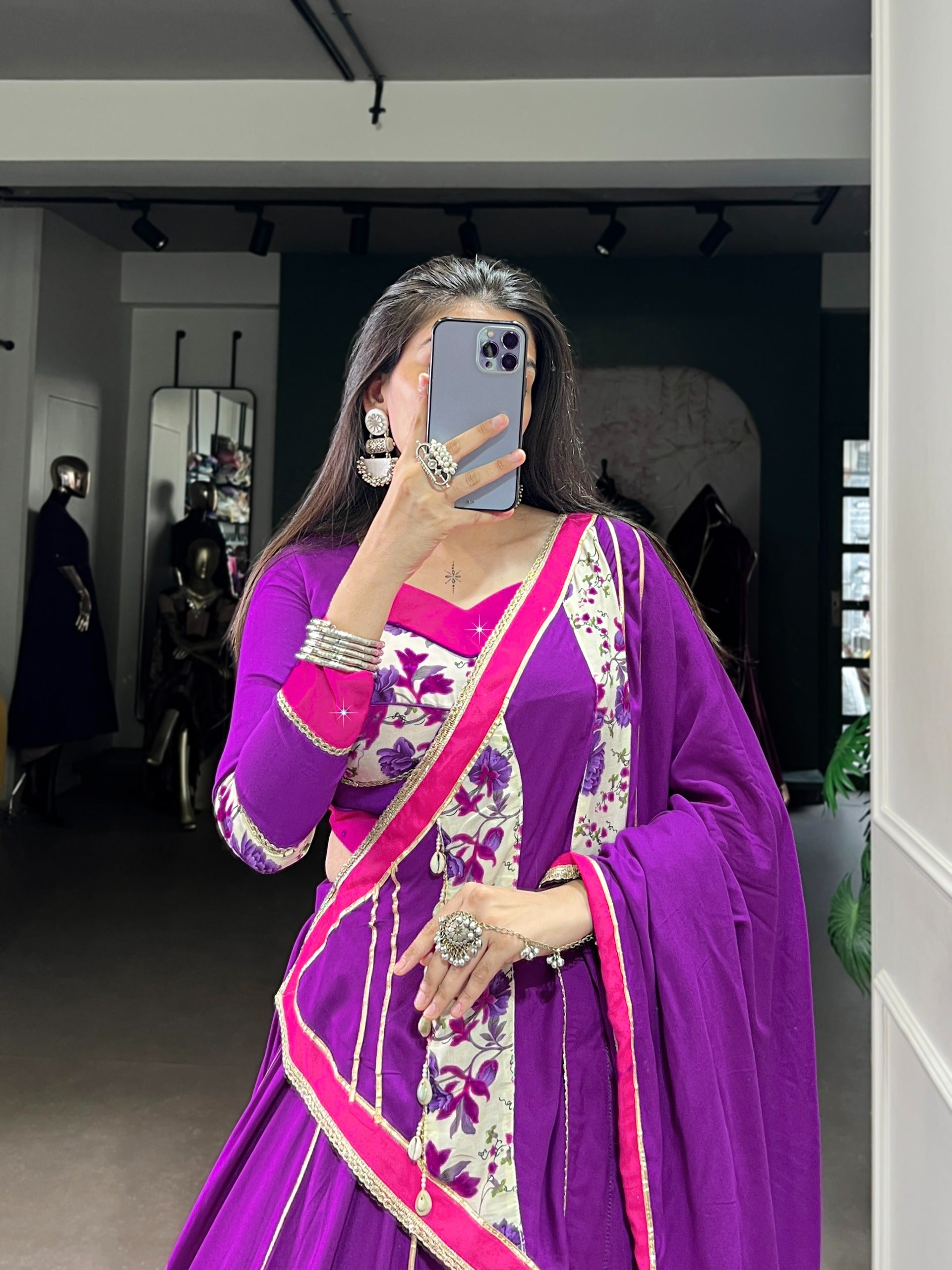 Purple Floral Lehenga Choli Is My Ode To The Season Of Navratri