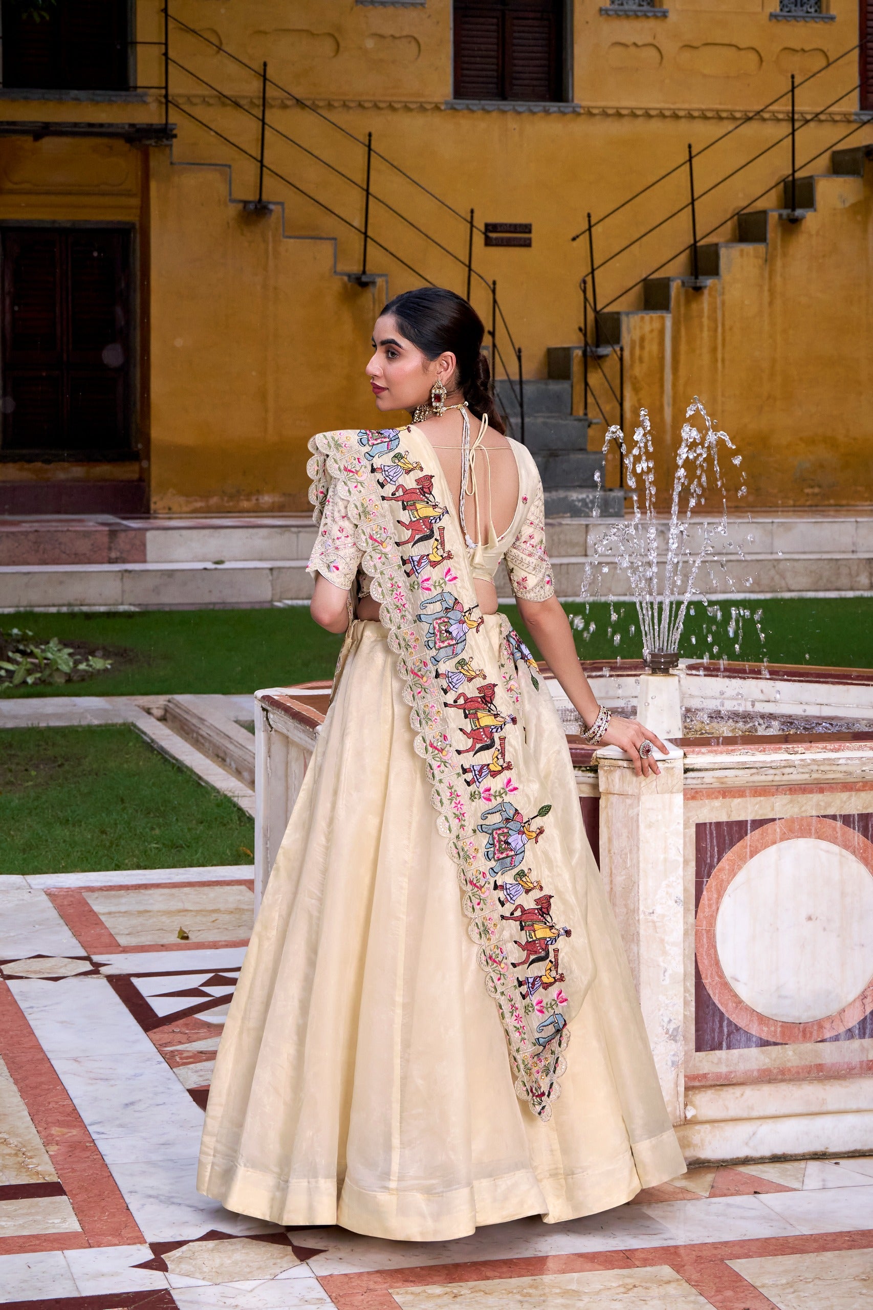Rich in hue, intricate in design, and perfect for festive Lehenga Choli
