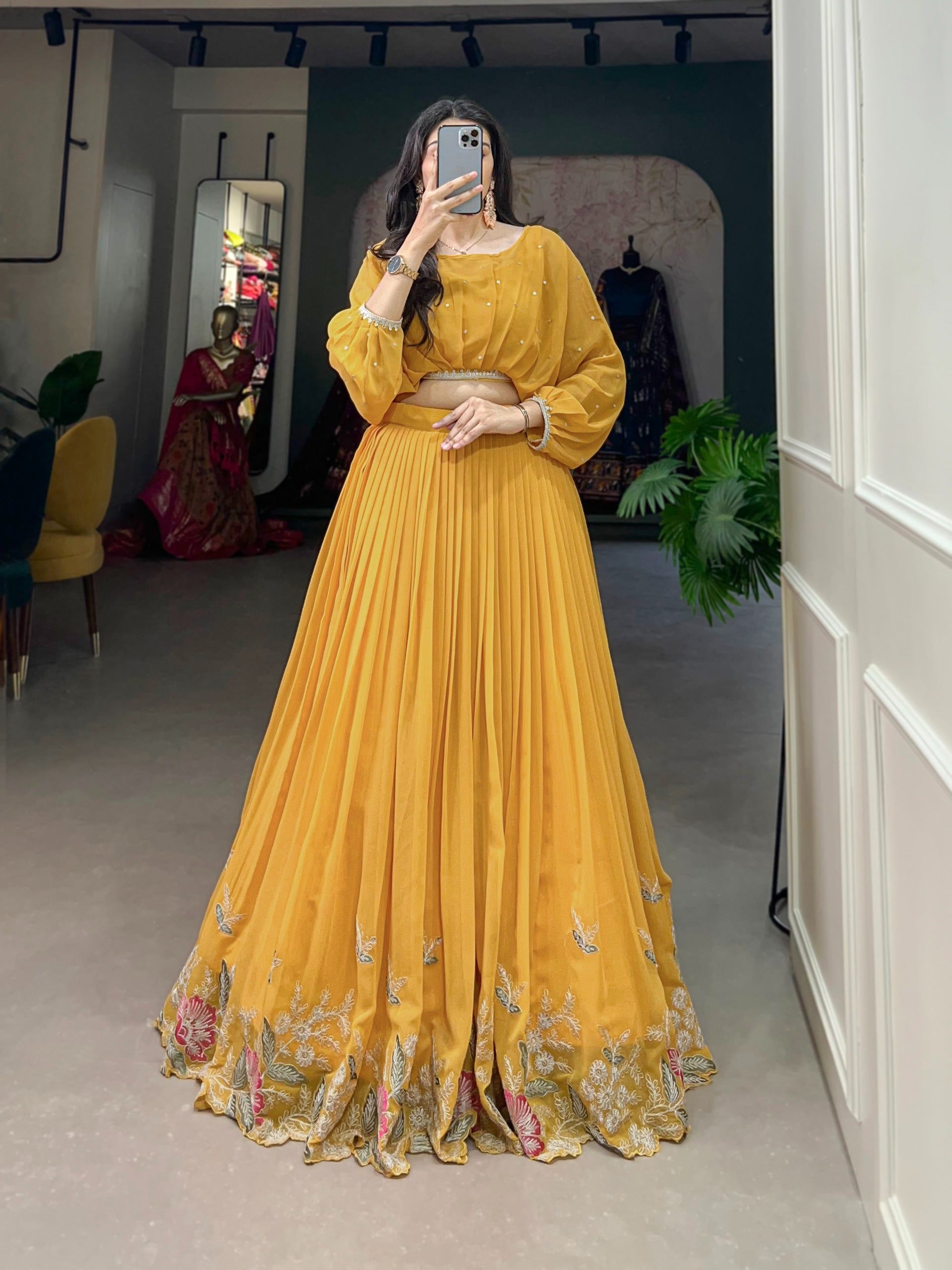 Flaunt Your Flair with Georgette Co-ord Set,
