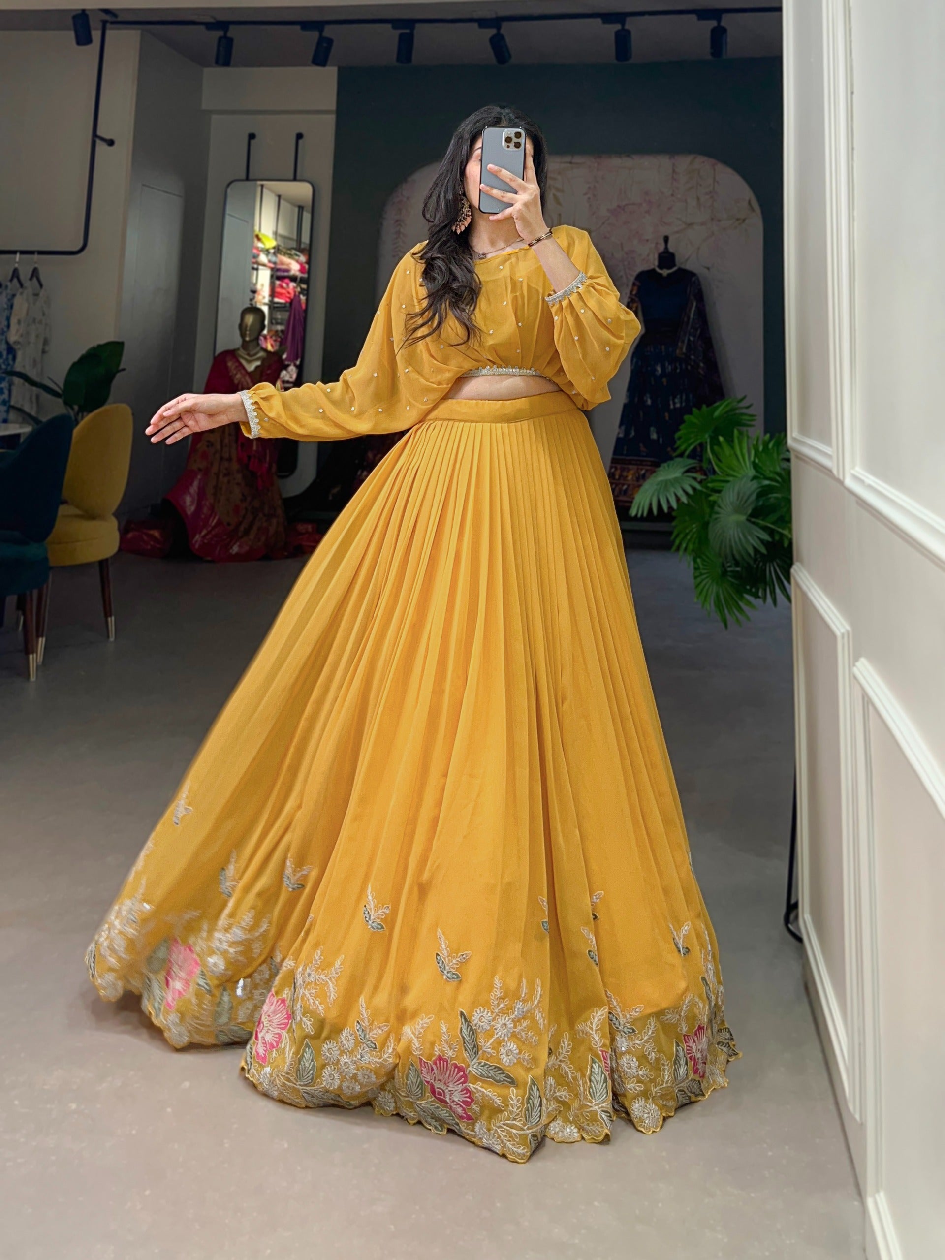 Flaunt Your Flair with Georgette Co-ord Set,