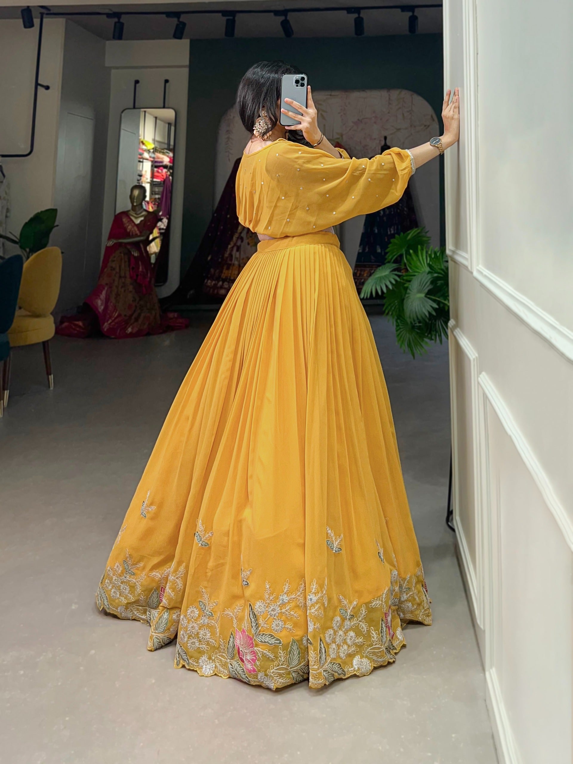 Flaunt Your Flair with Georgette Co-ord Set,