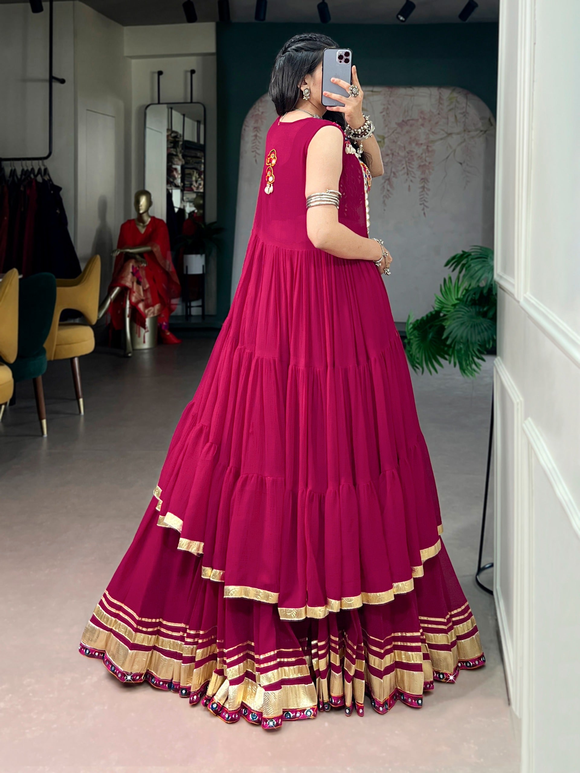Raas Rani handcrafted Gamthi blouse, Gotta Patti lace Choli