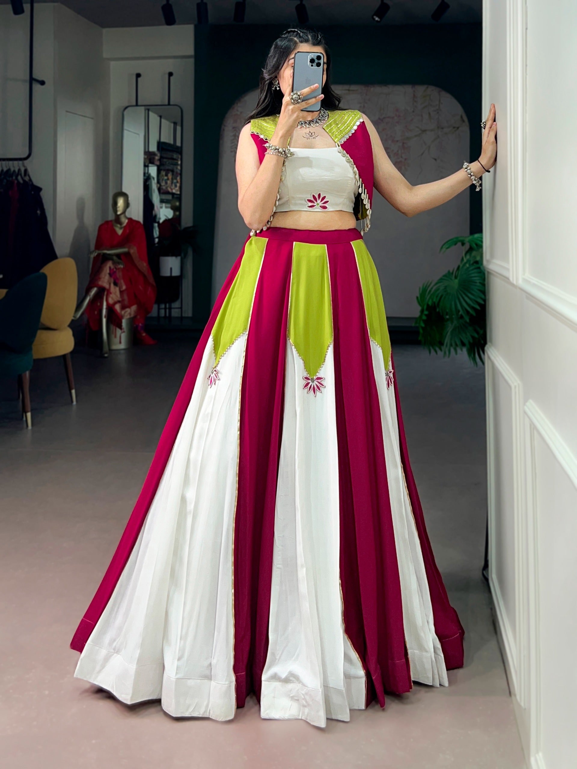 Navrang Colorblock Lehenga Set