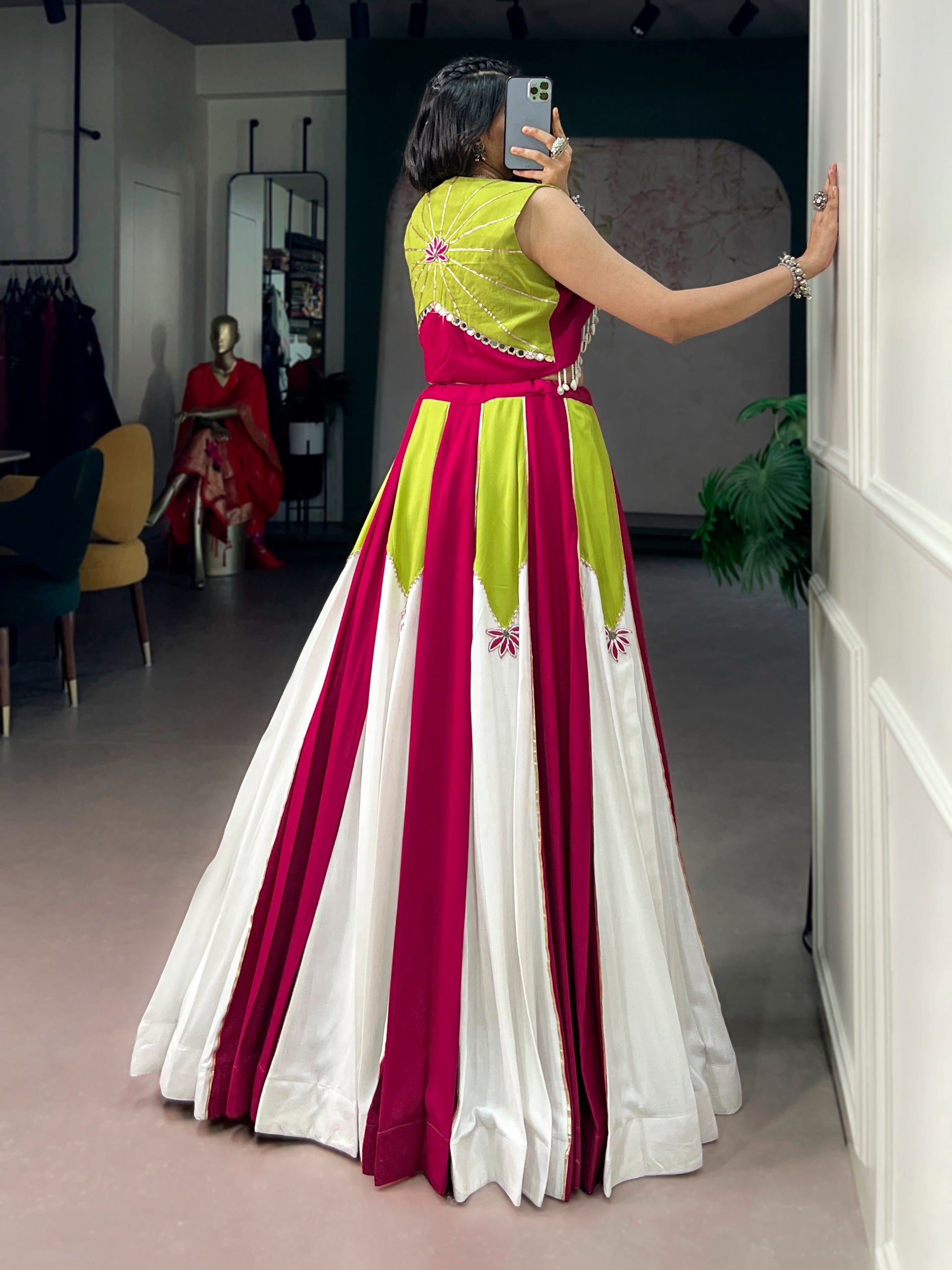 Navrang Colorblock Lehenga Set