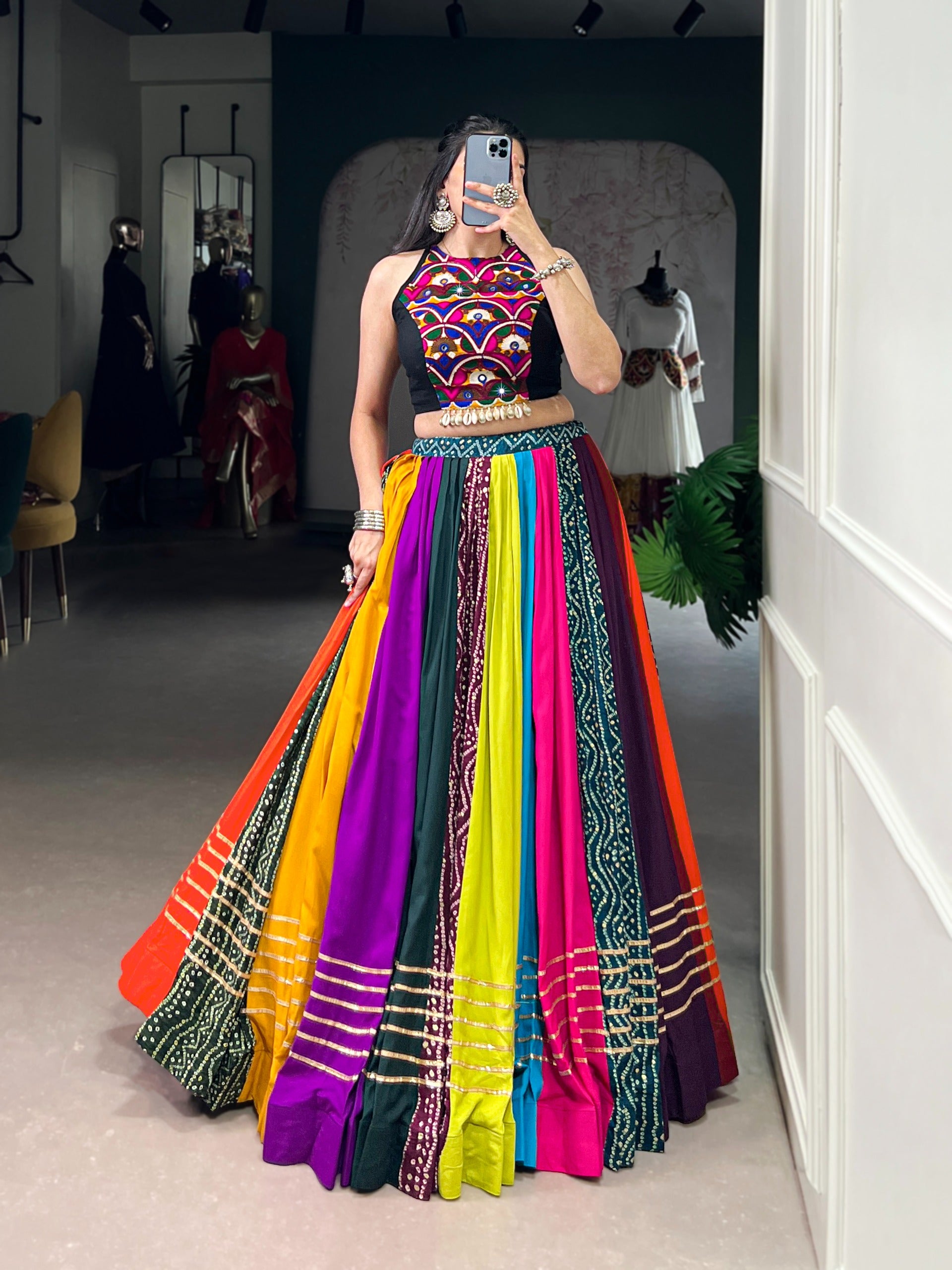 Navrang Patchwork Lehenga Set
