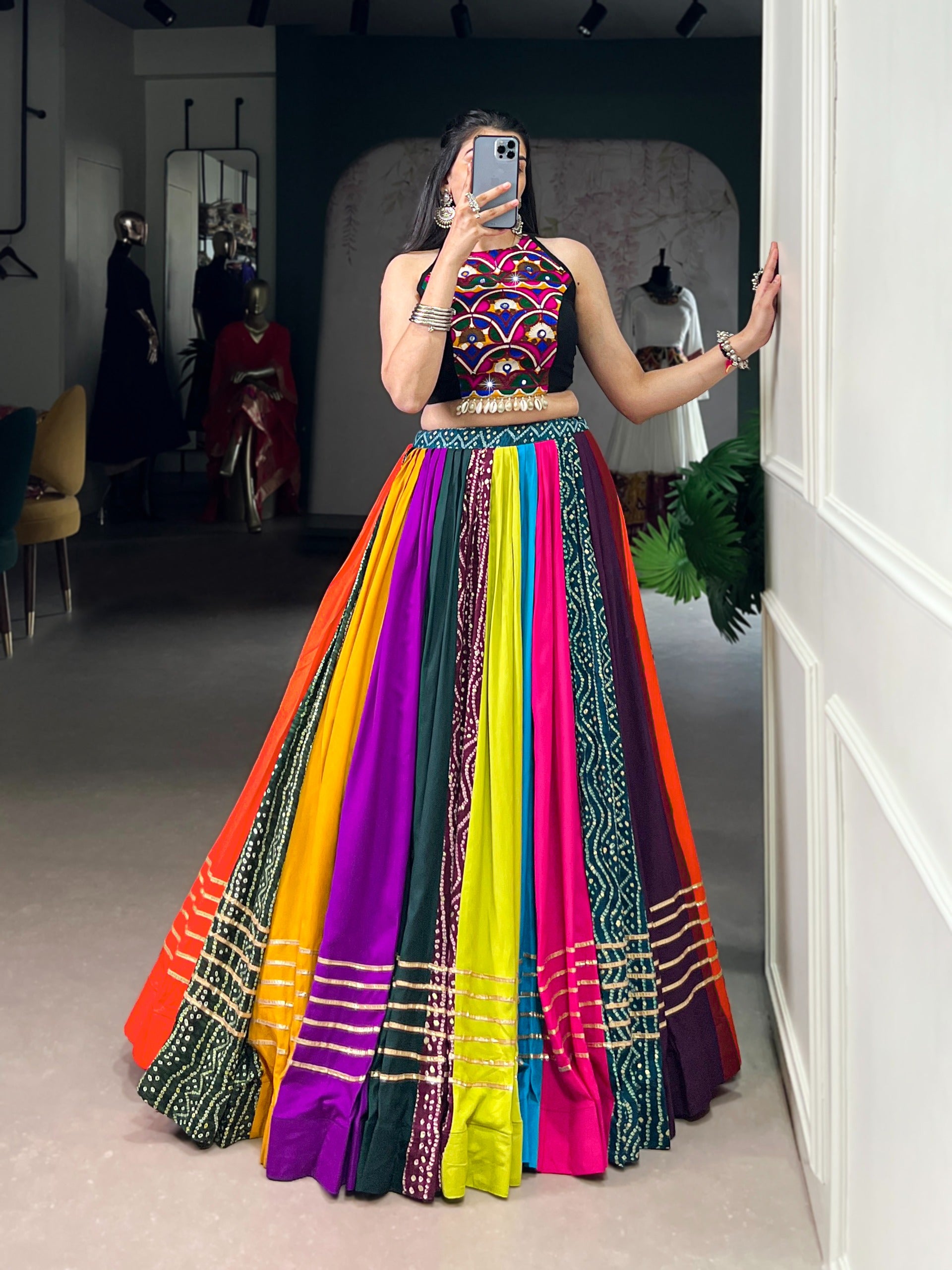 Navrang Patchwork Lehenga Set