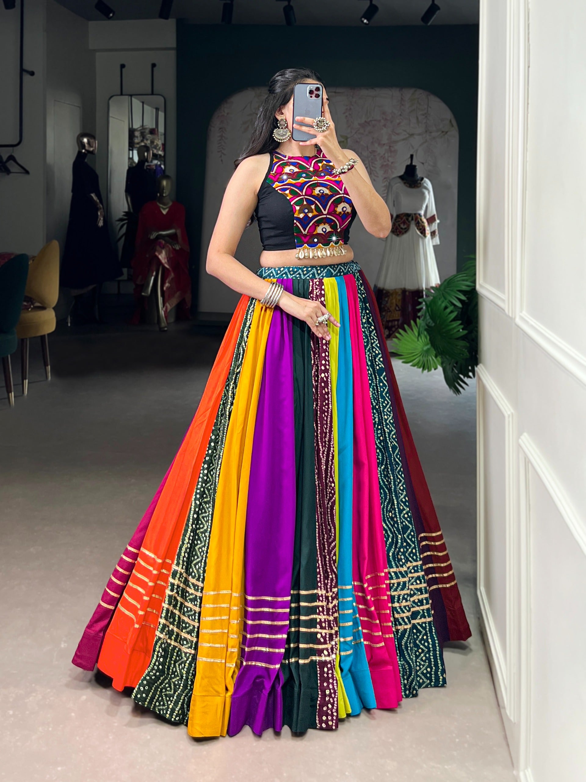 Navrang Patchwork Lehenga Set