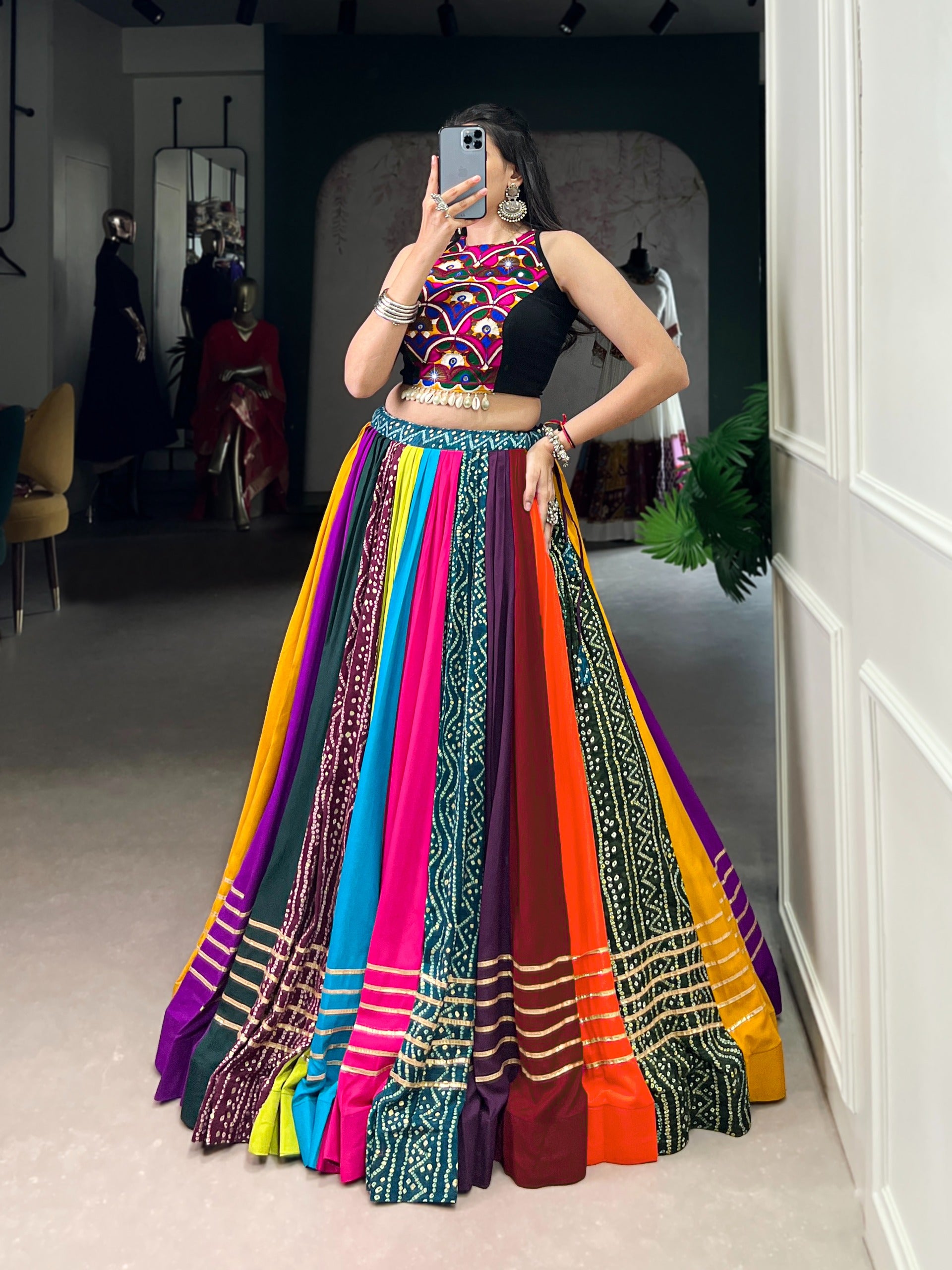 Navrang Patchwork Lehenga Set