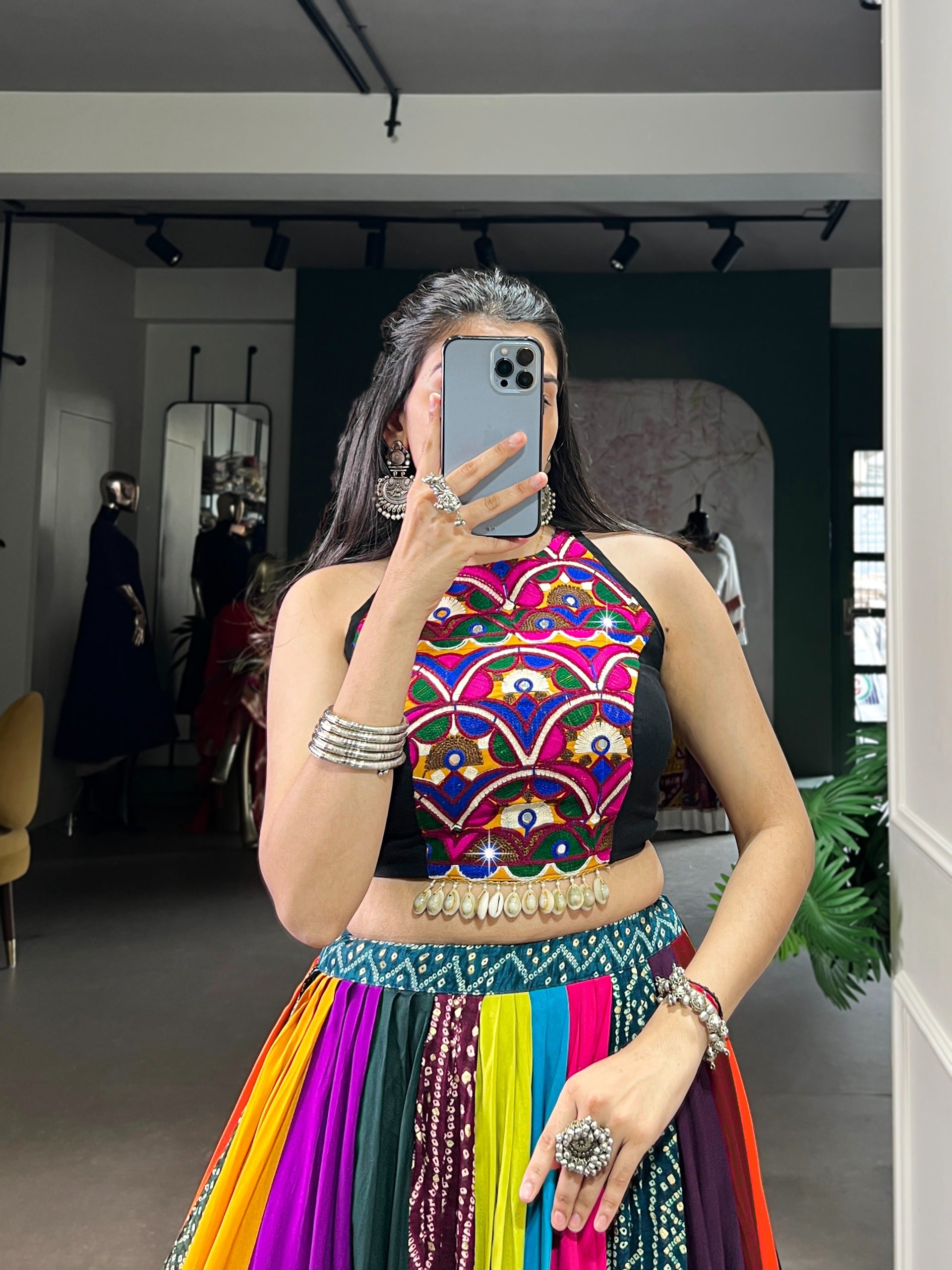 Navrang Patchwork Lehenga Set