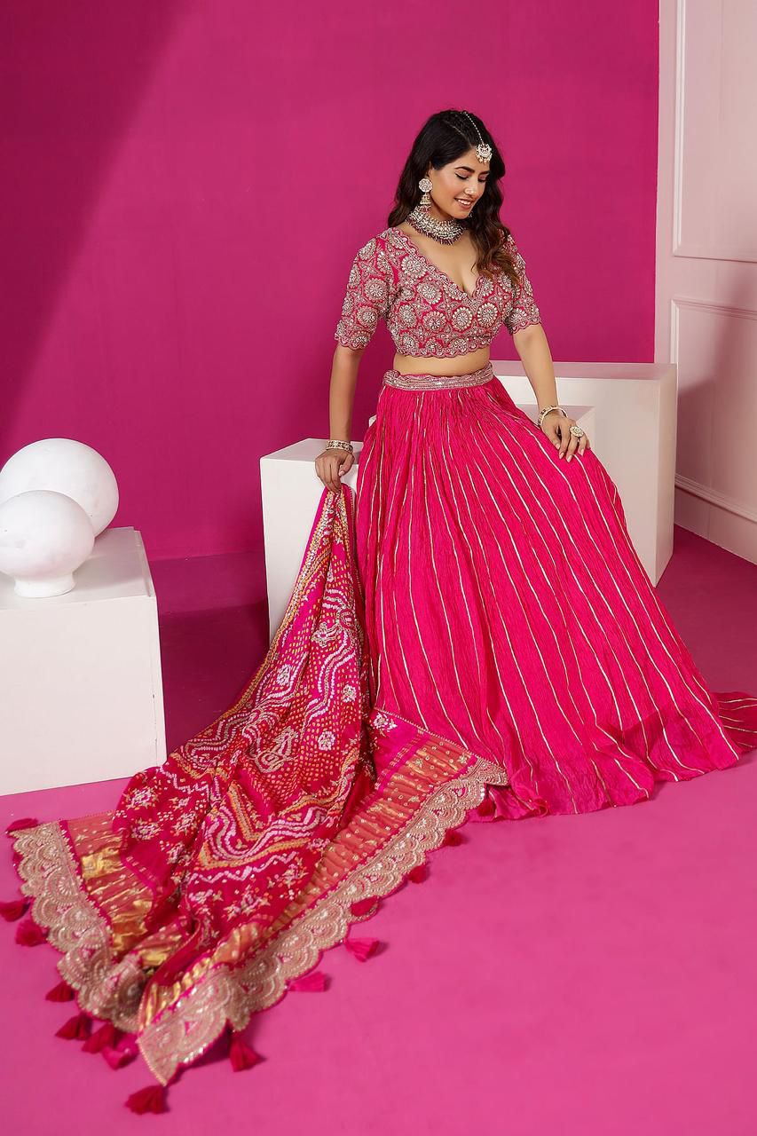 Embroidery Work Digital Print Lehenga Choli