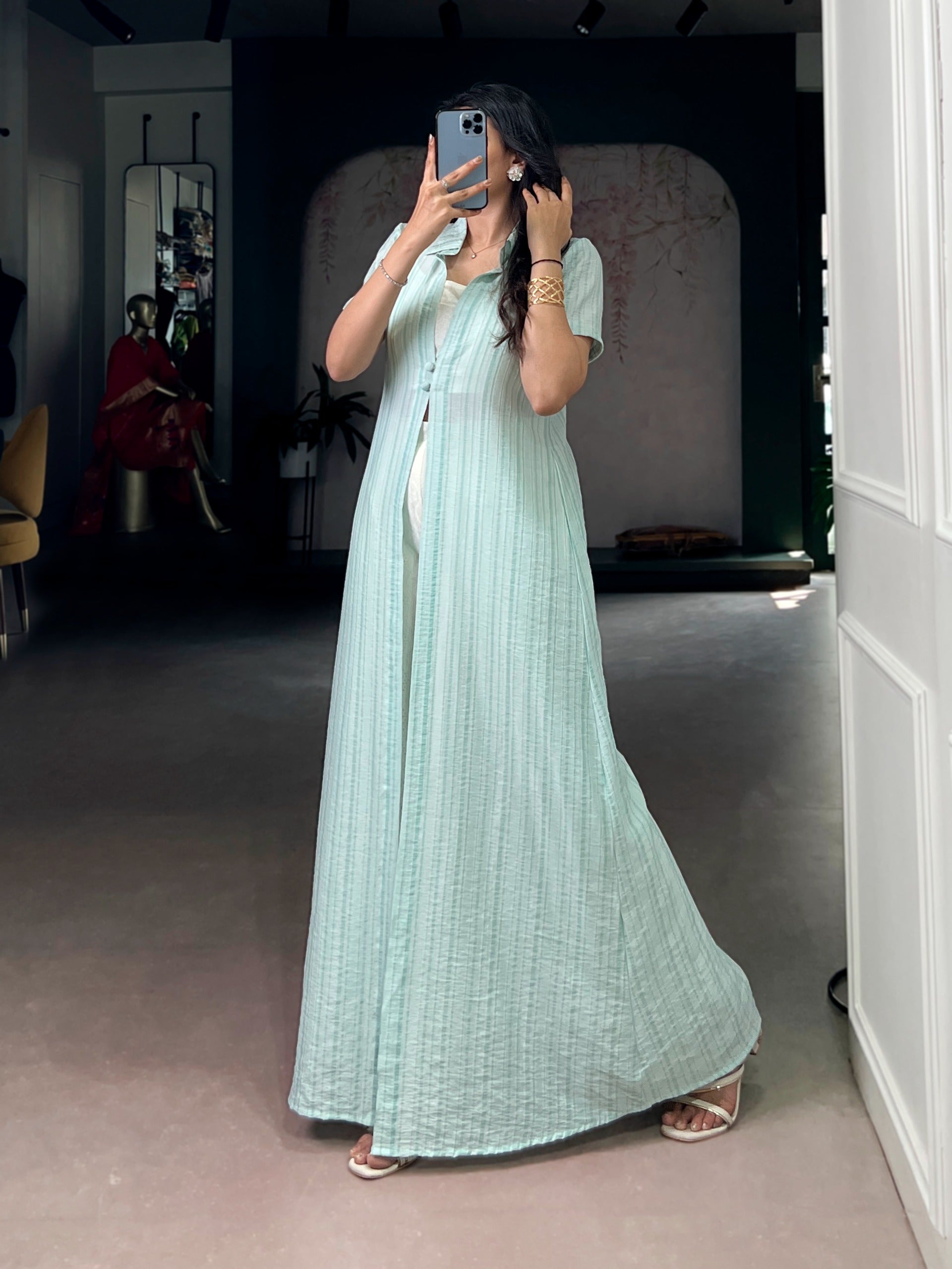 Soft textures, soothing tones, standout style Indo-Fusion Set