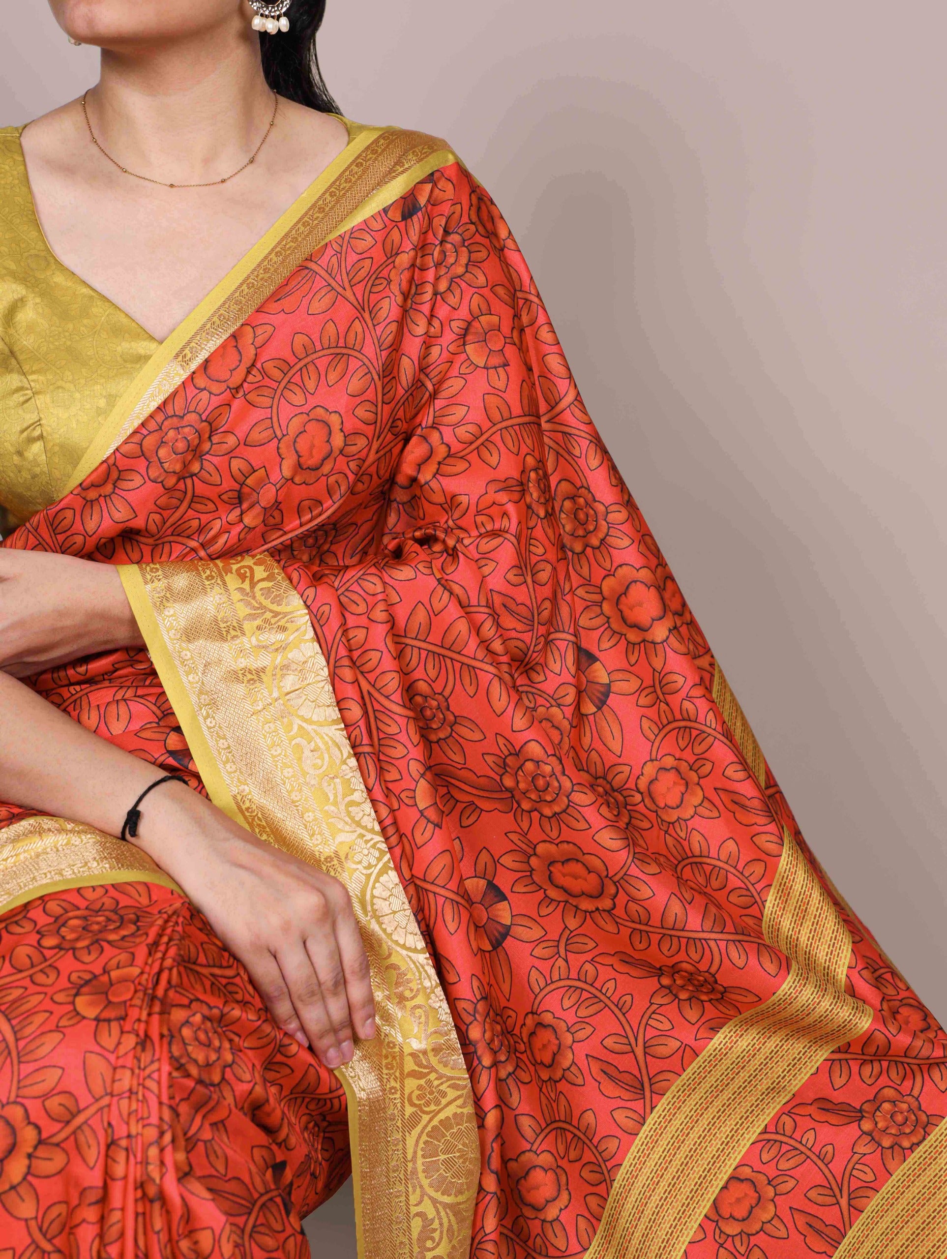 Chandni elegance with this stunning Tasar Silk saree