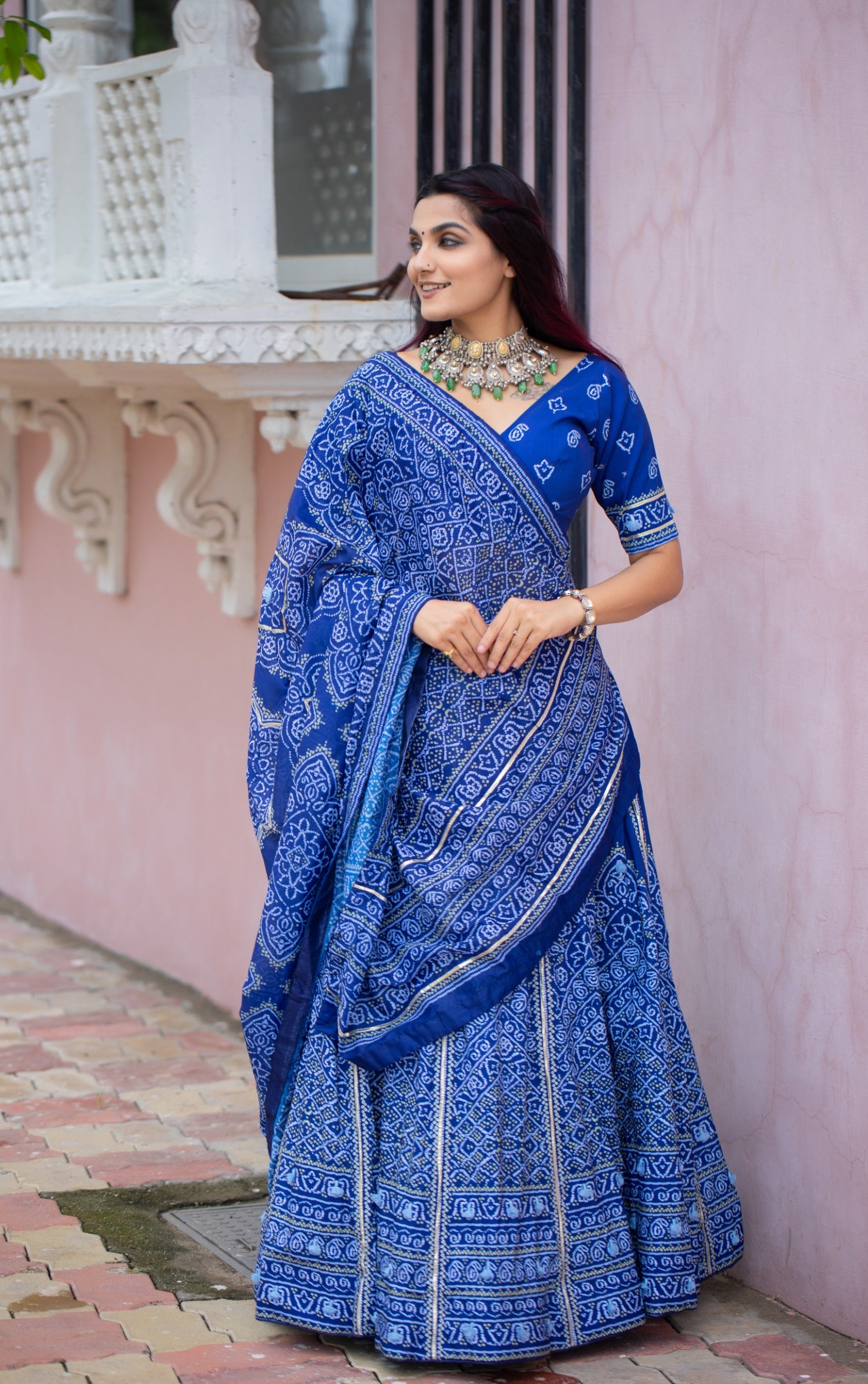 🌷Bandhani Lehenga choli 🌷