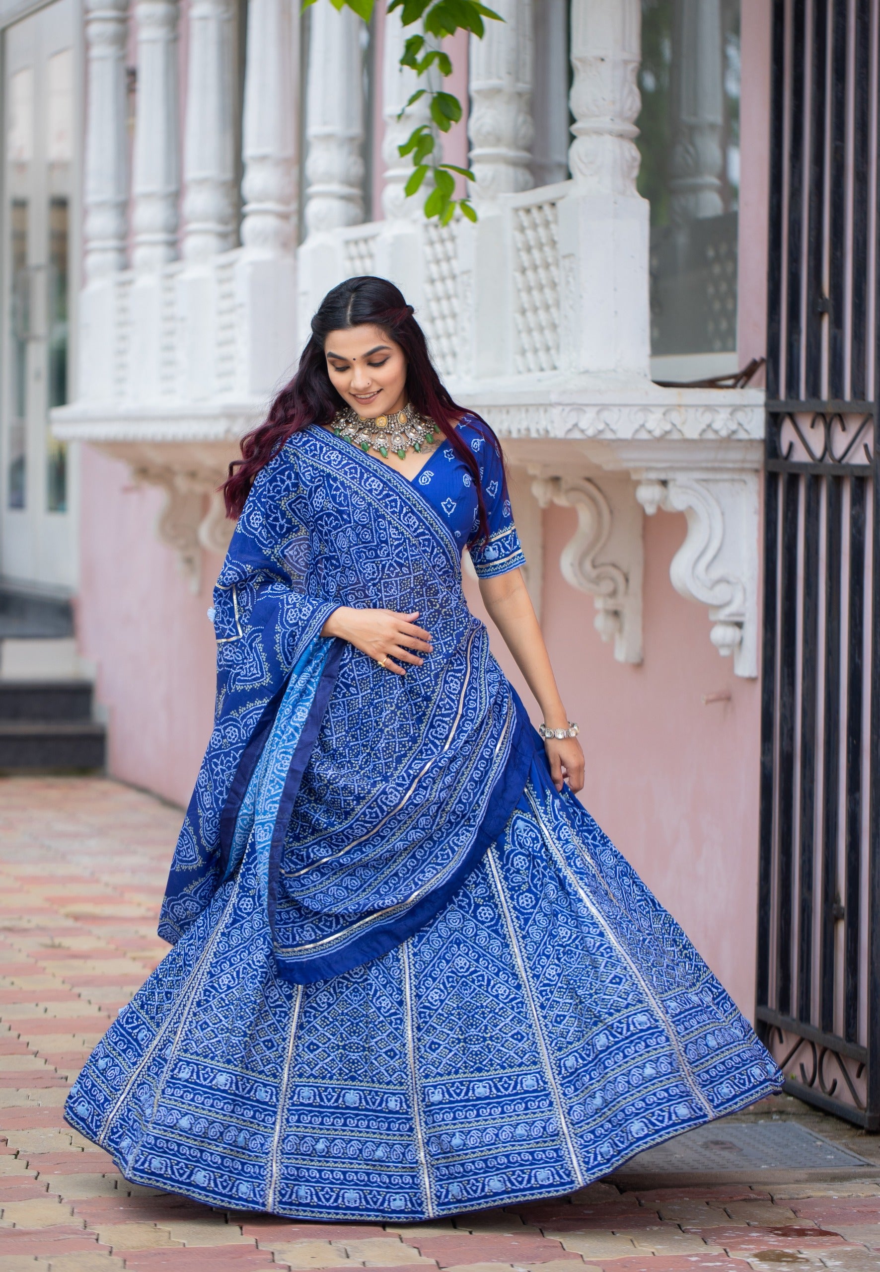 🌷Bandhani Lehenga choli 🌷