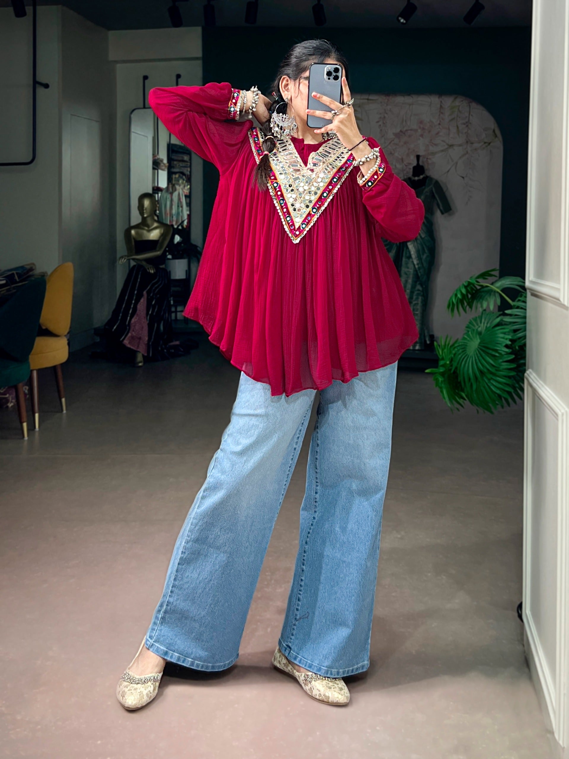 Garba Glam Lightweight & Comfortable Tops