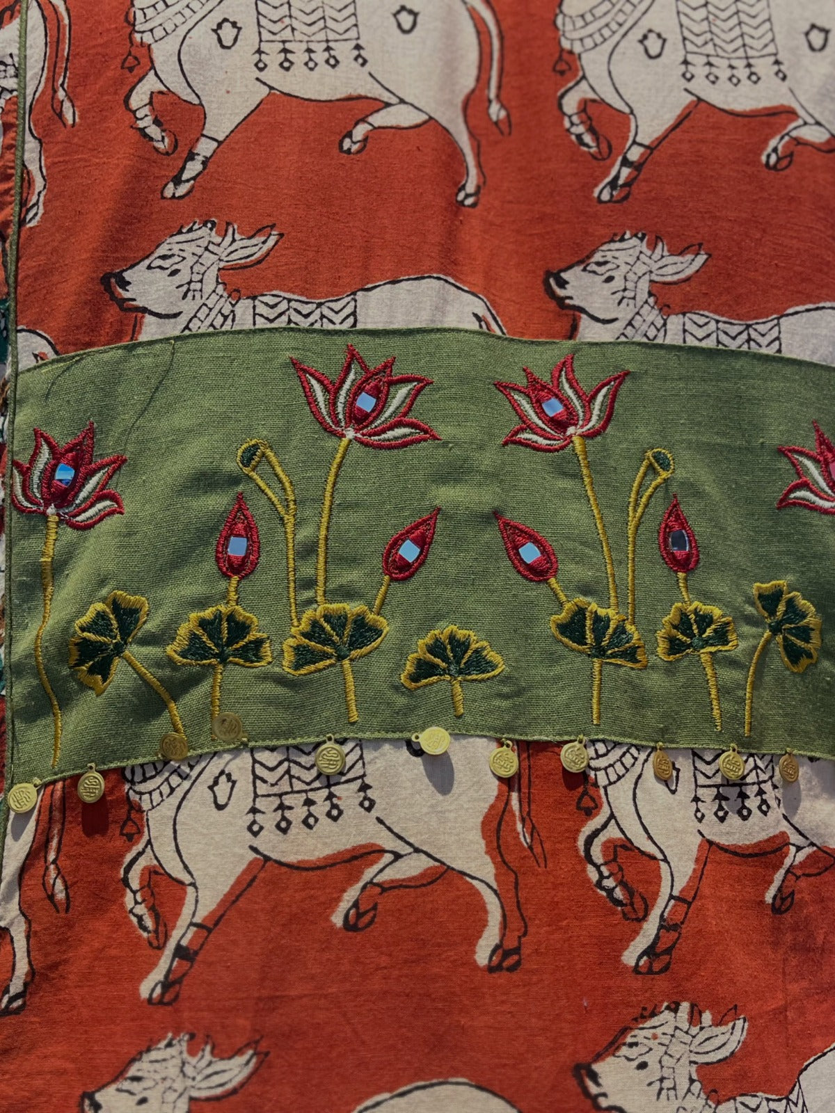 Khushi Pichwai Print Straight Kurti for Women