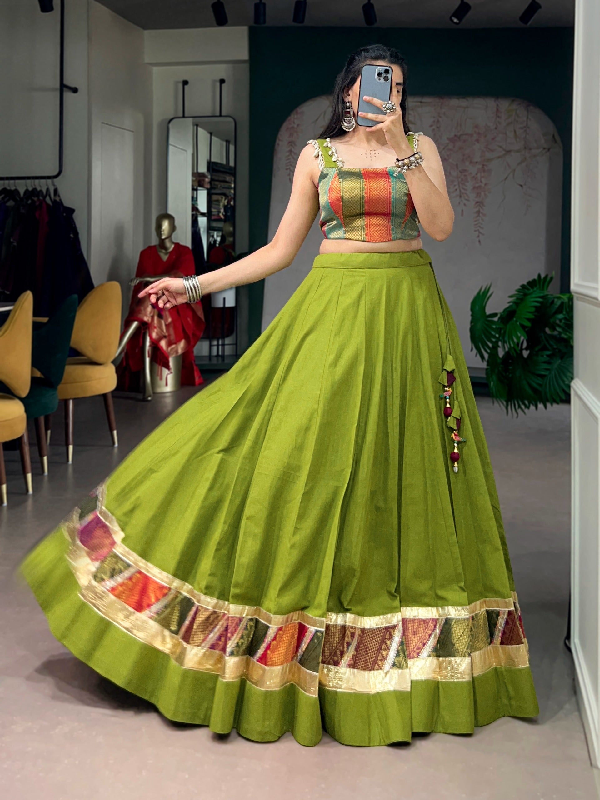 Navratri Raas Zari Lehenga