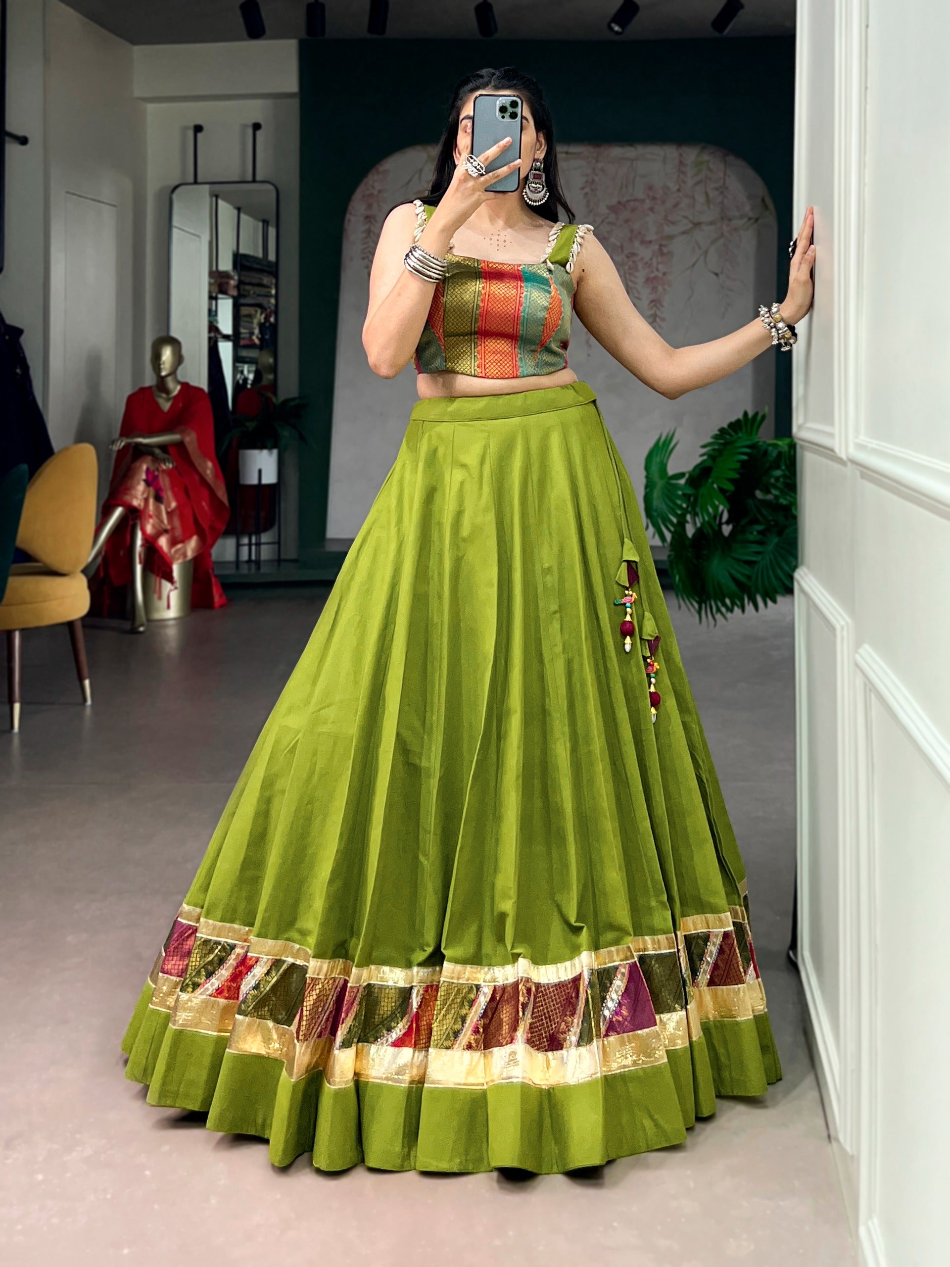 Navratri Raas Zari Lehenga