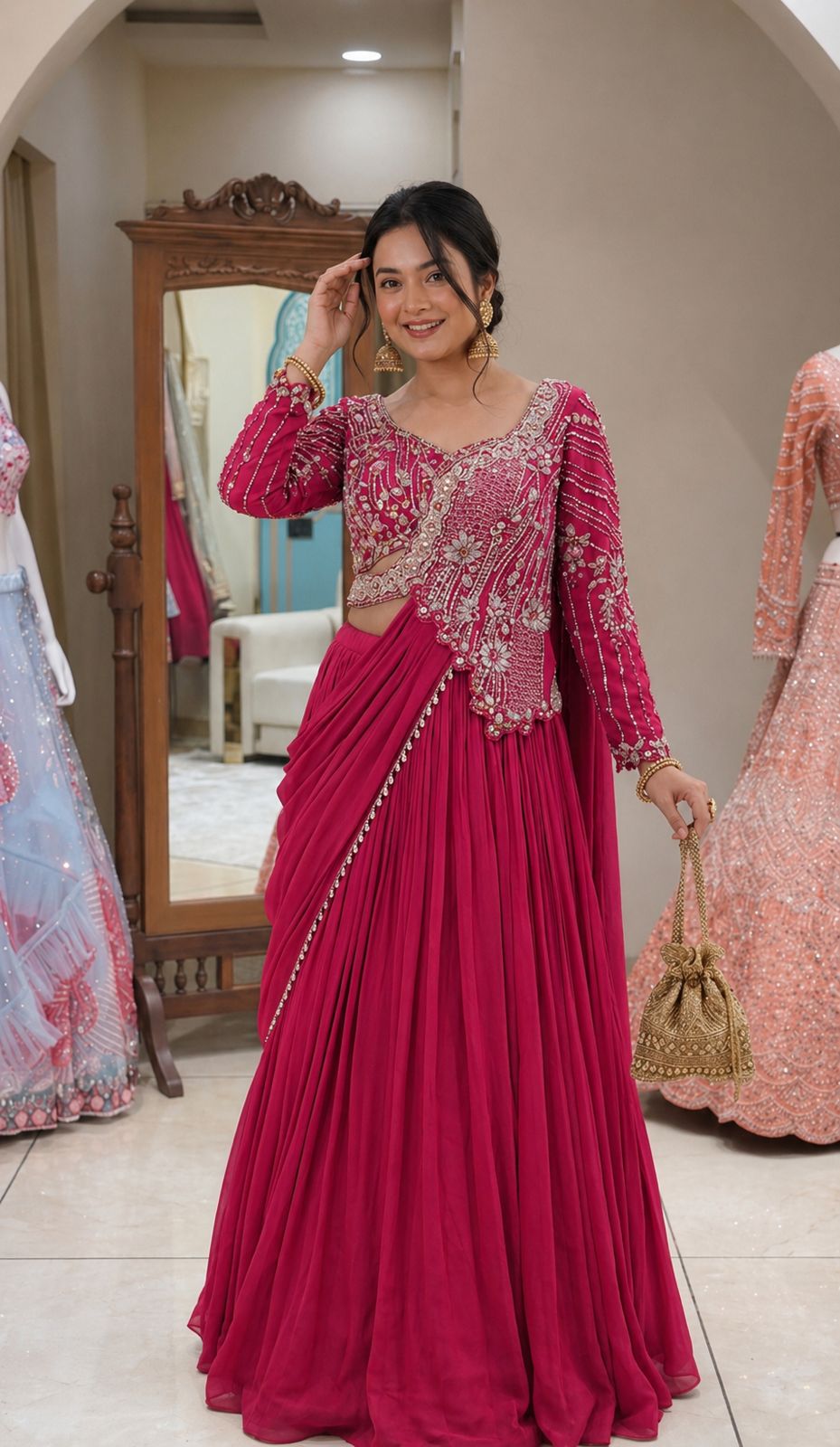 HEER Embroidery Work Lehenga Choli