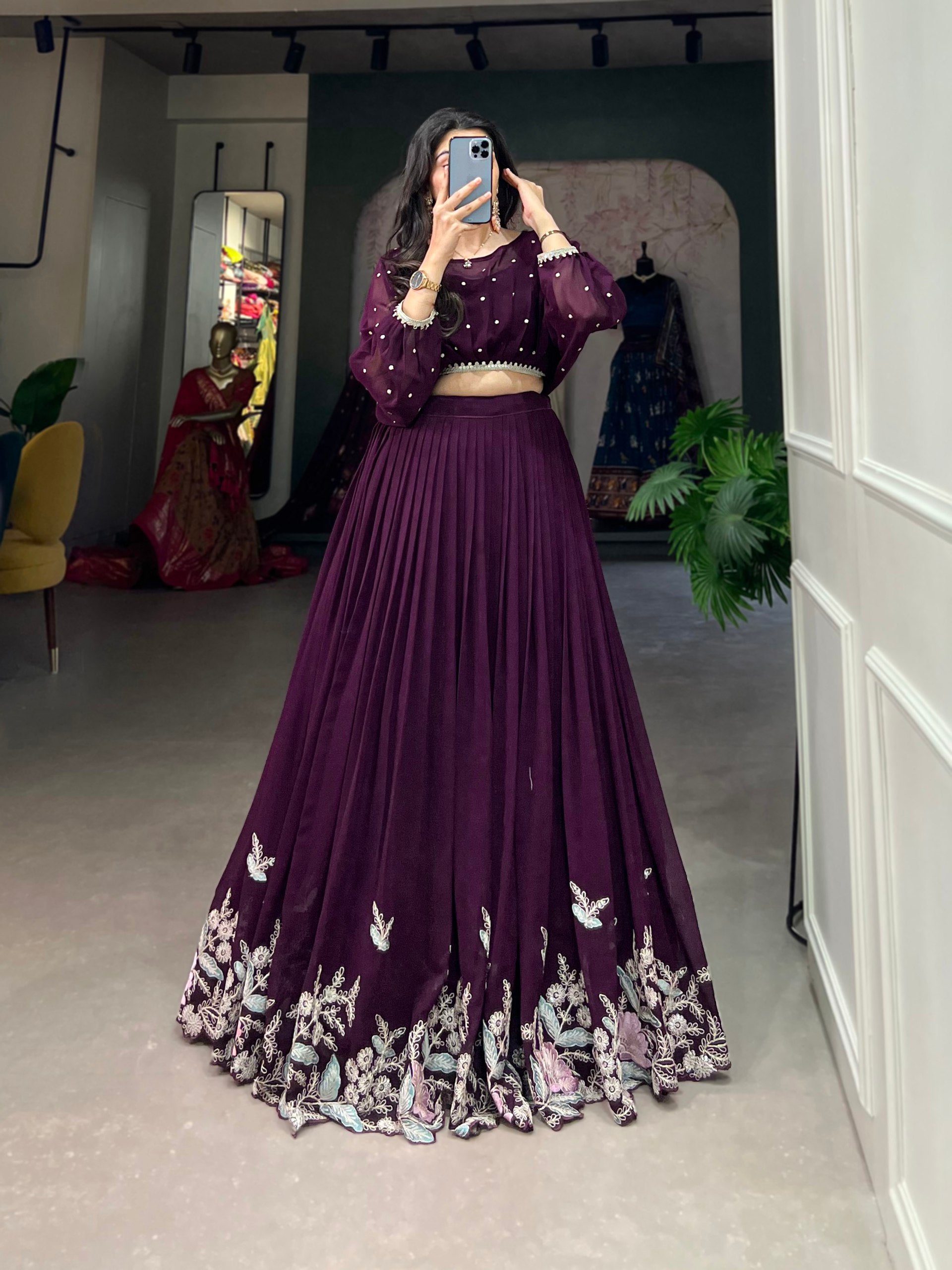 Flaunt Your Flair with Georgette Co-ord Set