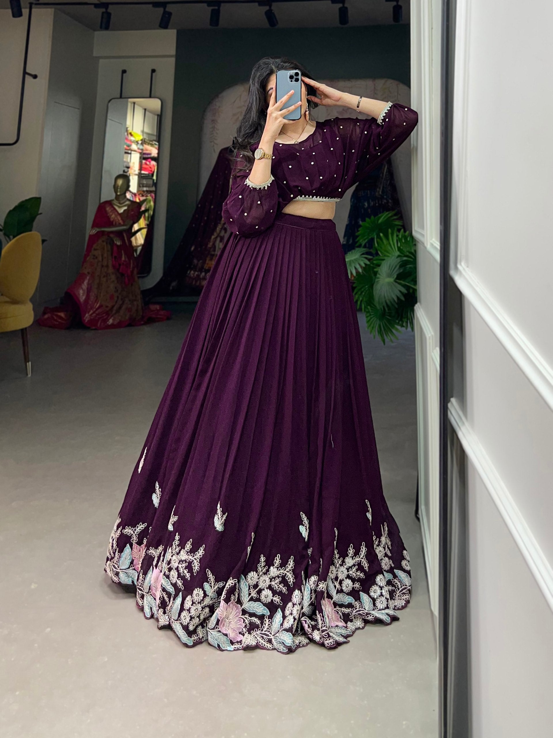 Flaunt Your Flair with Georgette Co-ord Set