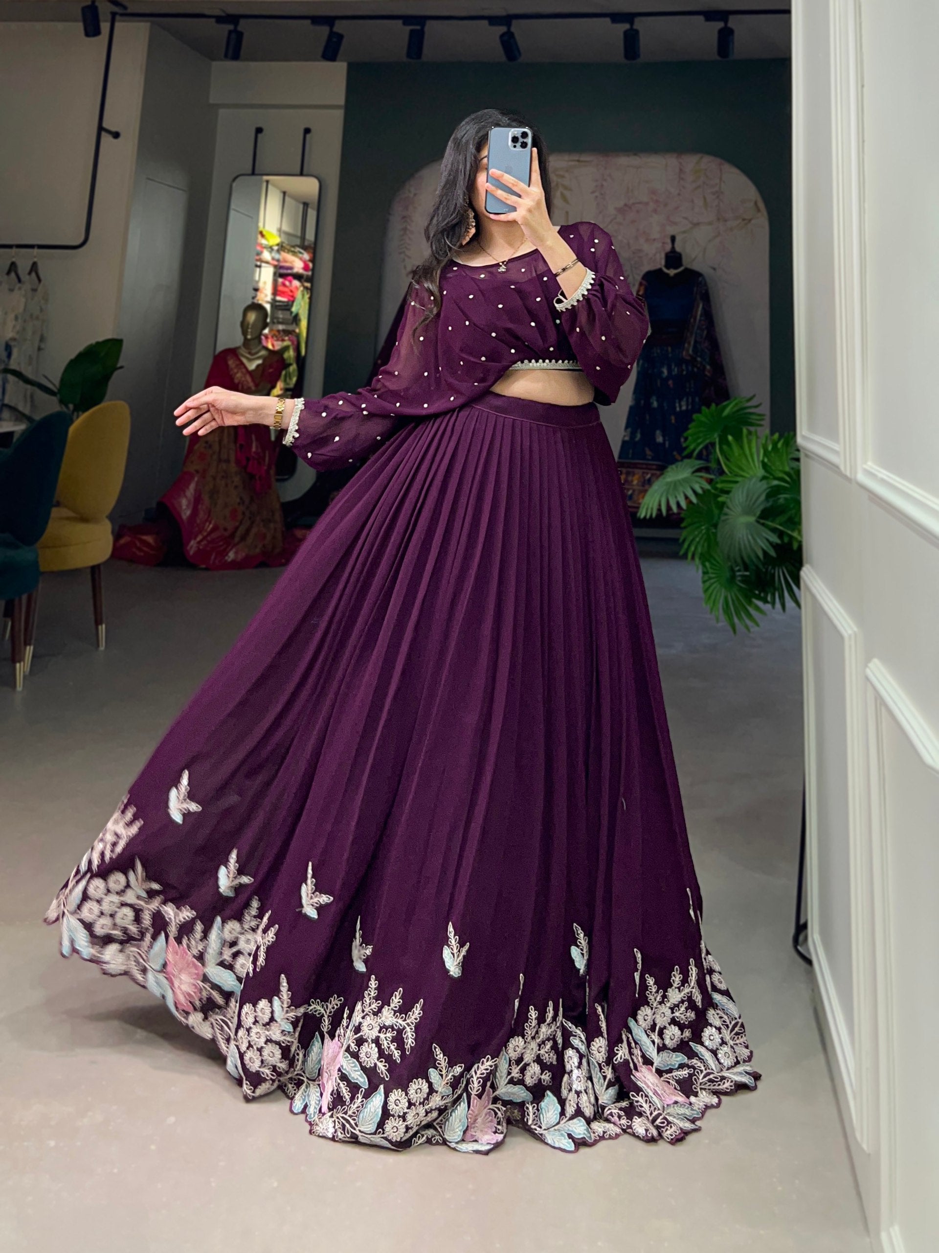 Flaunt Your Flair with Georgette Co-ord Set
