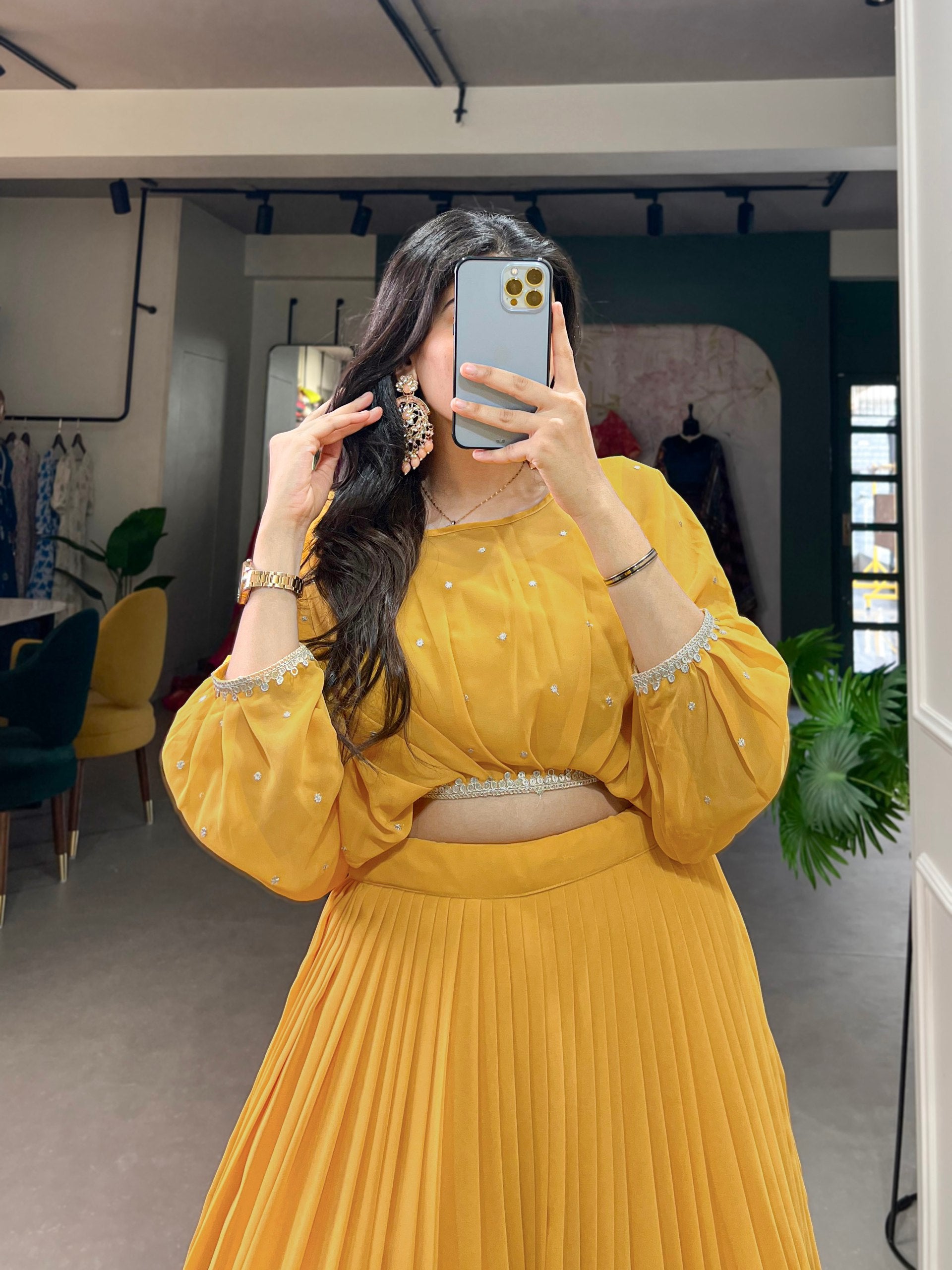 Flaunt Your Flair with Georgette Co-ord Set