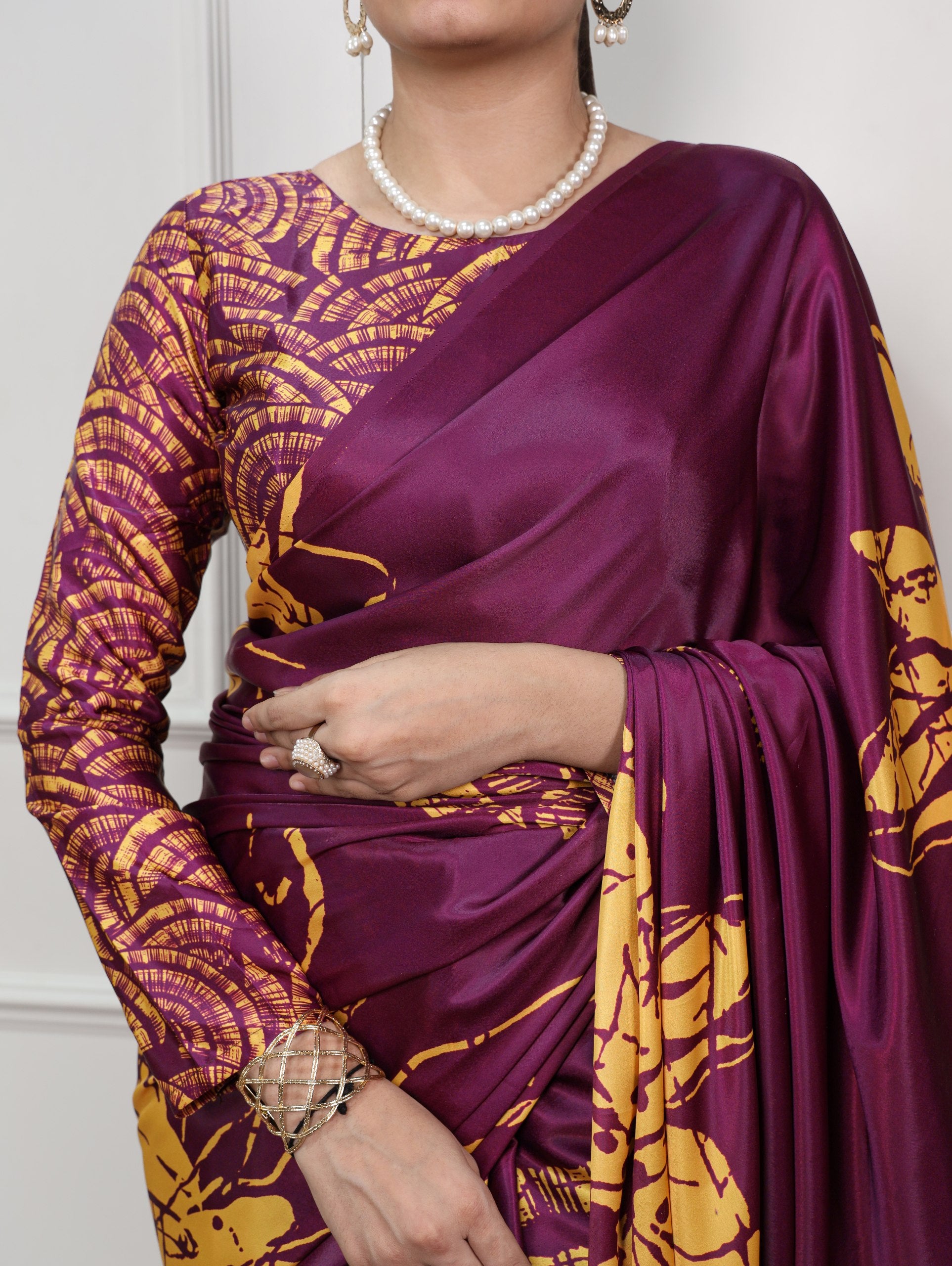 Satin Silk Smooth Shine Aur Elegant Prints