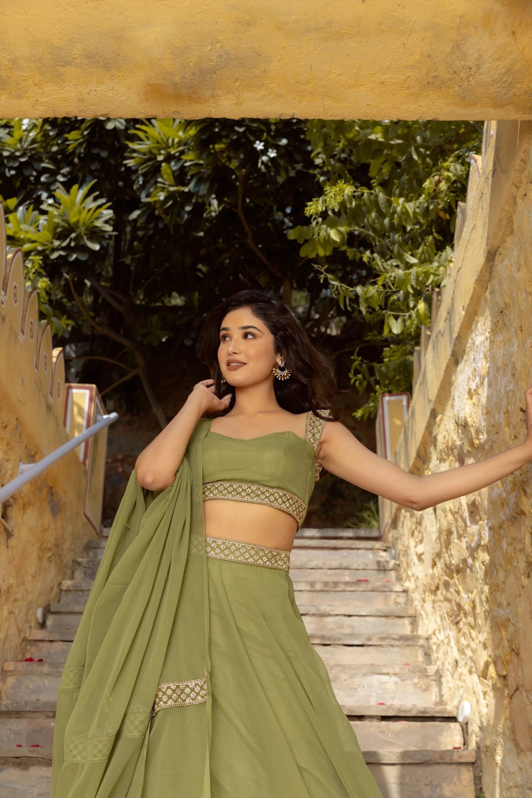 Pastel Lehenga Choli