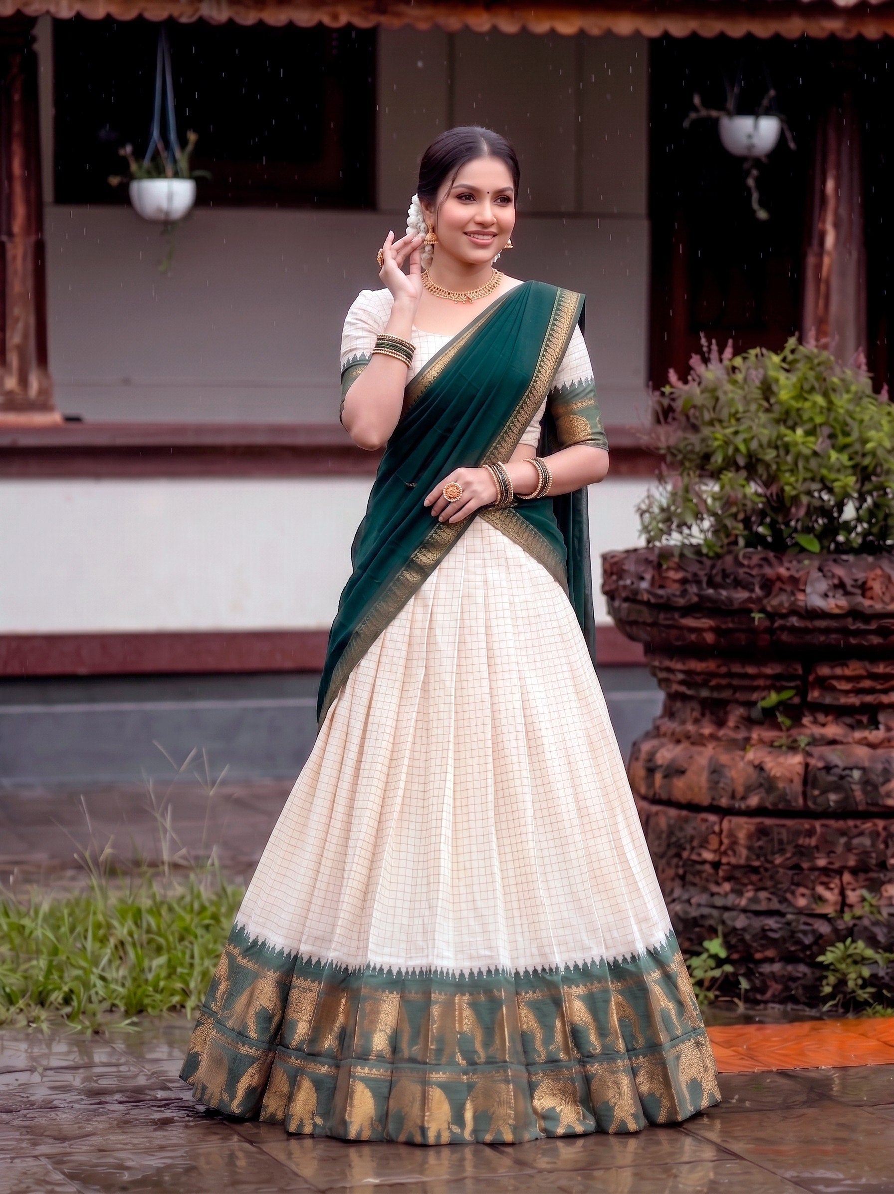 Elegant Crafted to Bring Comfort Cotton Lehengas Choli